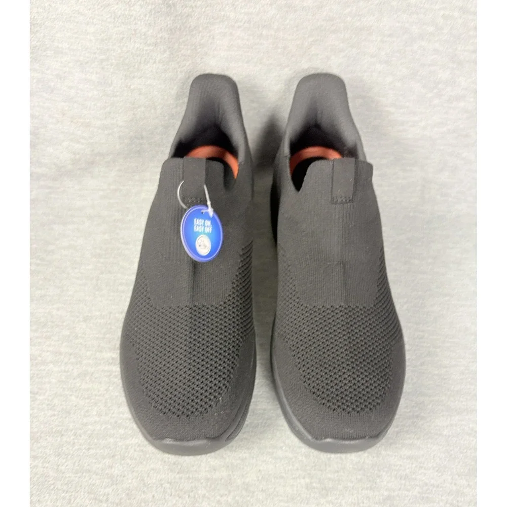 Clarks ClarksPro Free Step In Sneakers Mens 14 M Black Knit Slip On Comfort